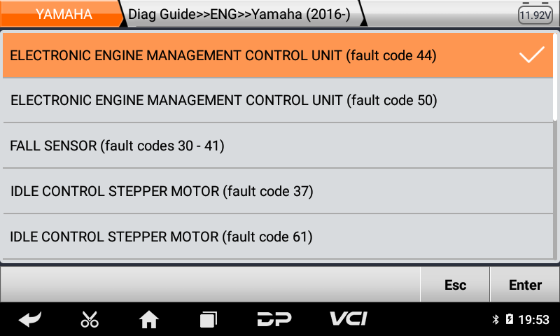 OBDstar MS50 Yamaha Diagnostics